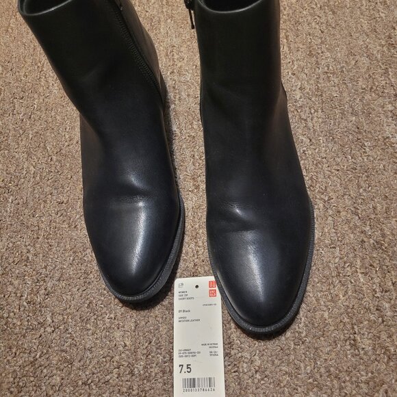 WOMEN SIDE-ZIP SHORT BOOTS - Picture 1 of 5